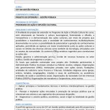 Projeto de extensão I Gestão Pública