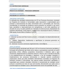 Projeto de Extensão I – Processos Gerenciais