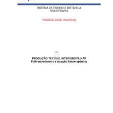Portfólio Politraumatismo e a atuação fisioterapêutica 2022-2