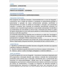 Projeto de extensão I Geografia