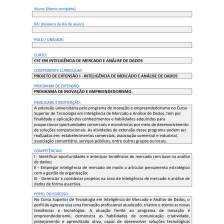 PROJETO DE EXTENSÃO I – INTELIGÊNCIA DE MERCADO E ANÁLISE DE DADOS