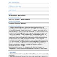 Projeto de extensão I Psicopedagogia