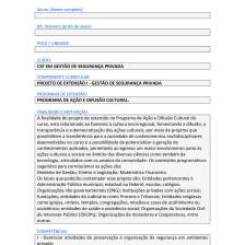 Projeto de Extensão I - Gestão de Segurança Privada
