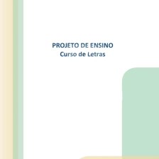 Projeto de ensino Letras