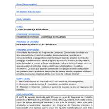 projeto de extensão i segurança no trabalhoa