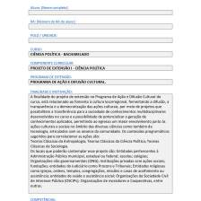 projeto de extensÃo i – ciÊncia polÍtica