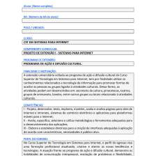 projeto de extensão i sistemas para internet
