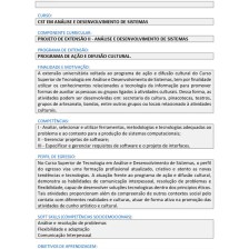 projeto de extensão ii análise e desenvolvimento de sistemas