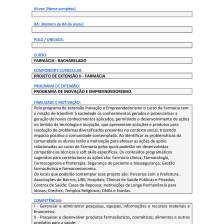 Projeto de Extensão II - Farmácia