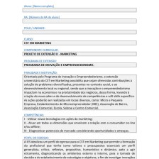 Projeto de Extensão II – Marketing