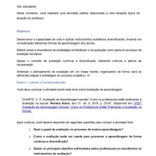 Práticas Pedagógicas: Gestão da Aprendizagem
