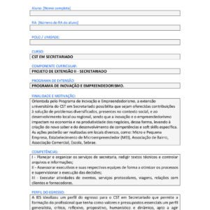 Projeto de Extensão II - Secretariado