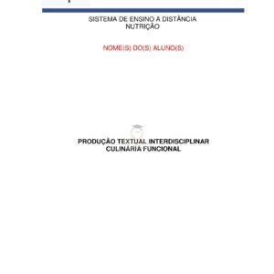 Portfólio Culinária Funcional