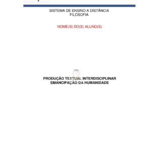 Portfólio Emancipação da humanidade
