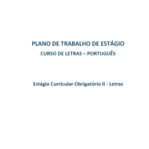 Estágio II Letras - Português Ensino fundamental