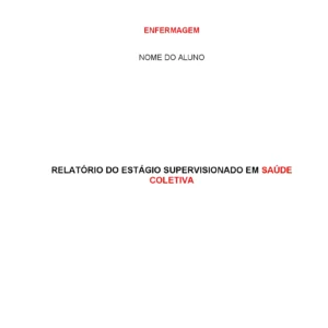 Estágio supervisionado II: Saúde coletiva