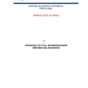 Portfólio Onicomicose em idosos