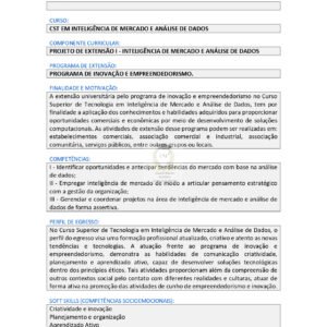 Projeto de extensão I – Inteligência de mercado e análise de dados