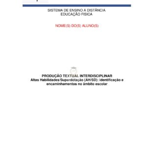 Portfólio Altas Habilidades/Superdotação (AH/SD): identificação e encaminhamentos no âmbito escolar