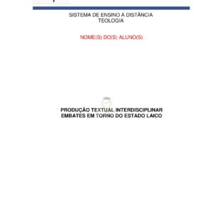 Portfólio Embates em torno do Estado laico
