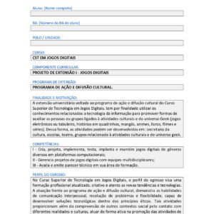 PROJETO DE EXTENSÃO I - JOGOS DIGITAIS