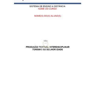 Portfólio Turismo na melhor idade